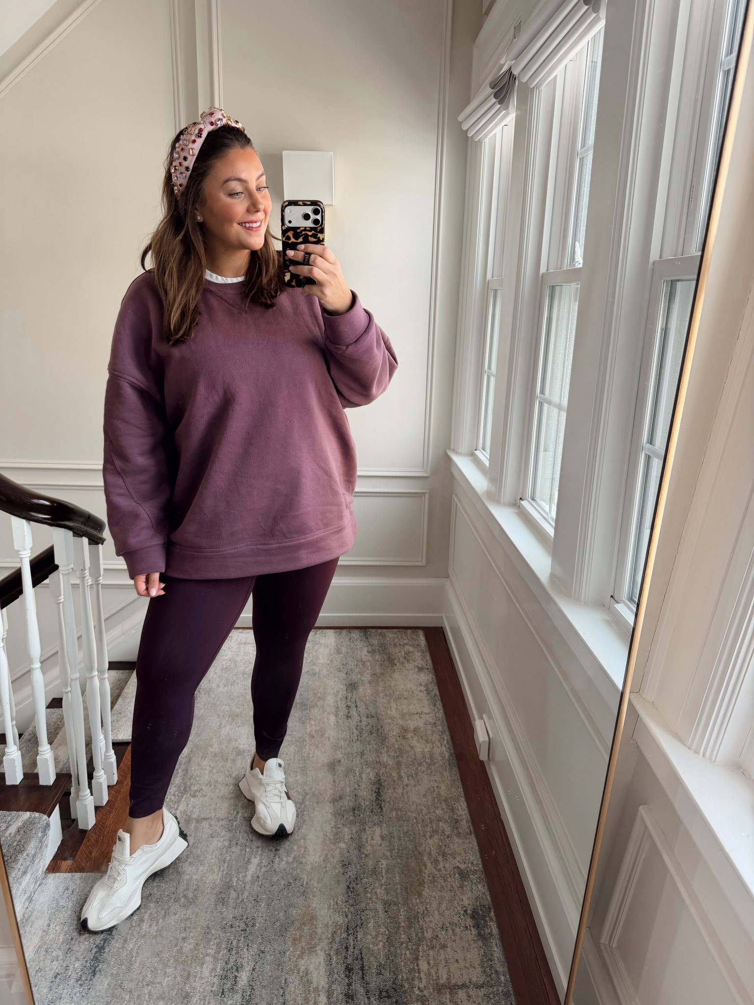 Wearing size 2X in everything (sized up for bump, normally wear 1X). Use CARALYN15 at Spanx on your first order. 

#LTKootd #LTKMidsize #LTKActive