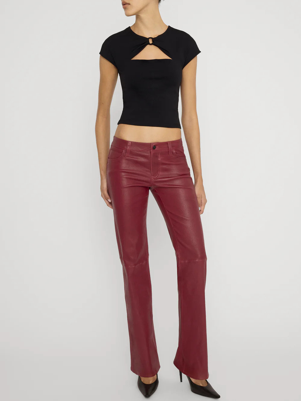 The Leather Rouge -- Burgundy | Frame Denim