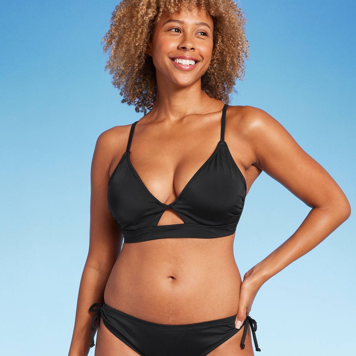 Women's Longline Keyhole Underwire Bikini Top - Shade & Shore™ | Target