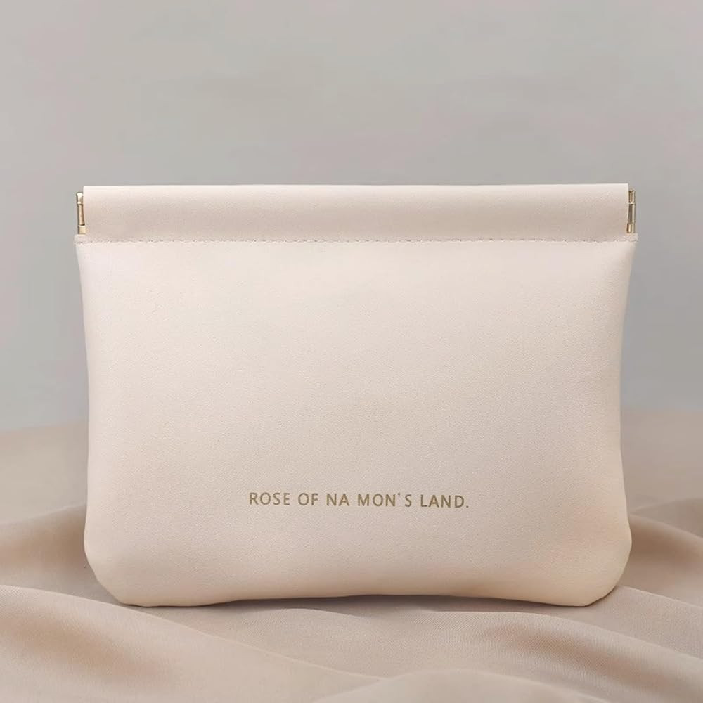 Large Pop-Up Makeup Bag (Cream White) - Travel Cosmetic Organizer with Elastic Bands | Amazon (US)