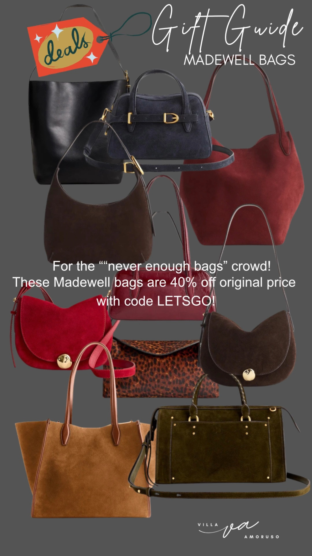 ✨ Madewell Bag Gift Guide: 40% Off!

If you're shopping for the bag-obsessed person in your life (or you are that person 😉), this is the deal you need! Madewell bags are a timeless investment, and you can get these beautiful styles for 40% OFF their original price!

From the perfect tote for everyday to a chic clutch for evenings, there's a style for every occasion.

Code: LETSGO
Tap to shop before they sell out!

#MadewellGiftGuide #MustHaveBags

#LTKHoliday #LTKCyberWeek #LTKGiftGuide