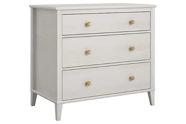 Little Seeds Monarch Hill Poppy Ivory Oak 3 Drawer Dresser | Ashley Homestore