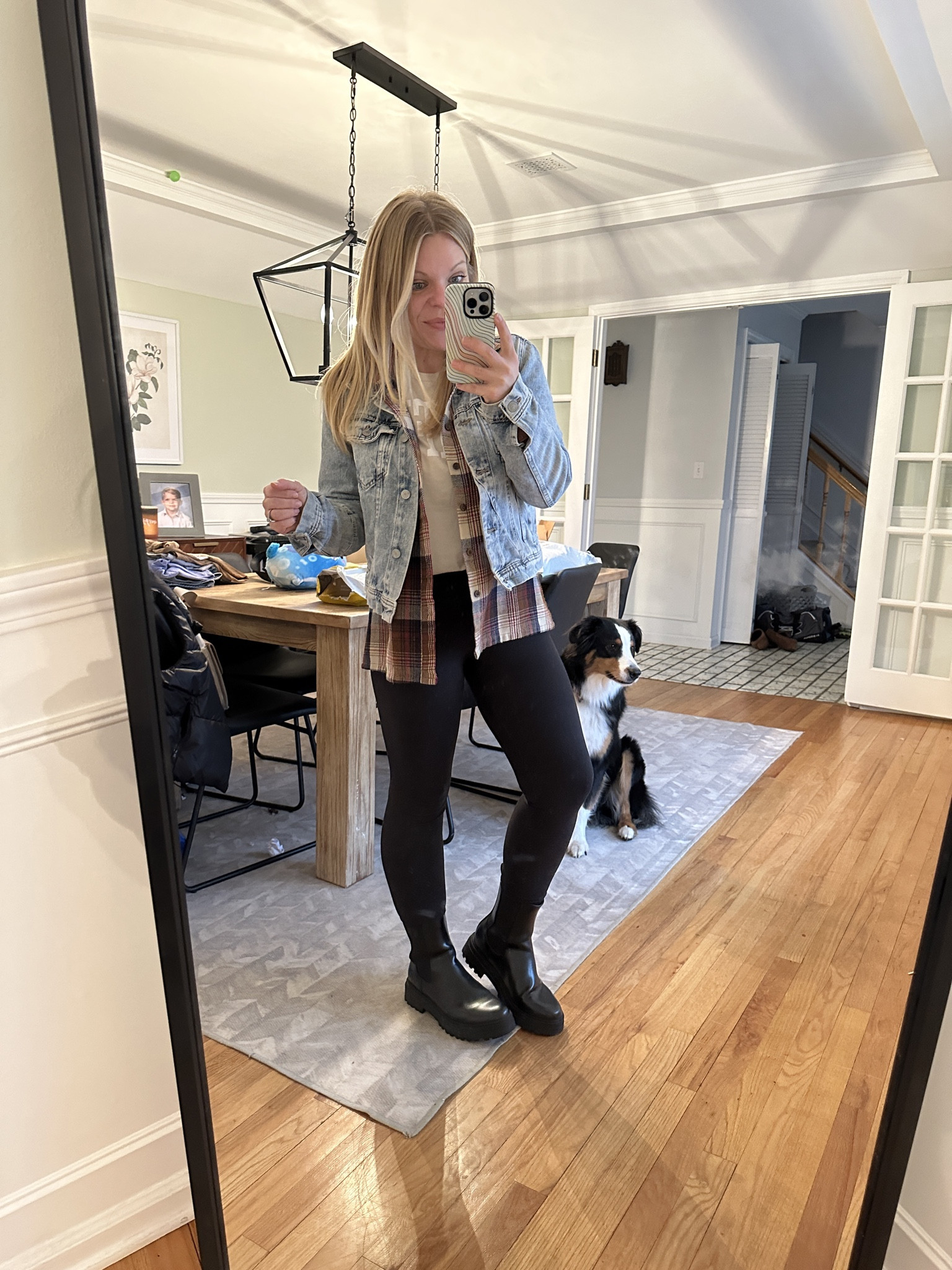 How do you like to style your flannel and denim? I love seeing the flannel wrapped around my waist but I layered it up for a little extra warmth being in the North East! NY gets chilly! The flannel is vintage but I linked some similar ones below 🥰

#LTKfindsunder50 #LTKfindsunder100 #LTKstyletip