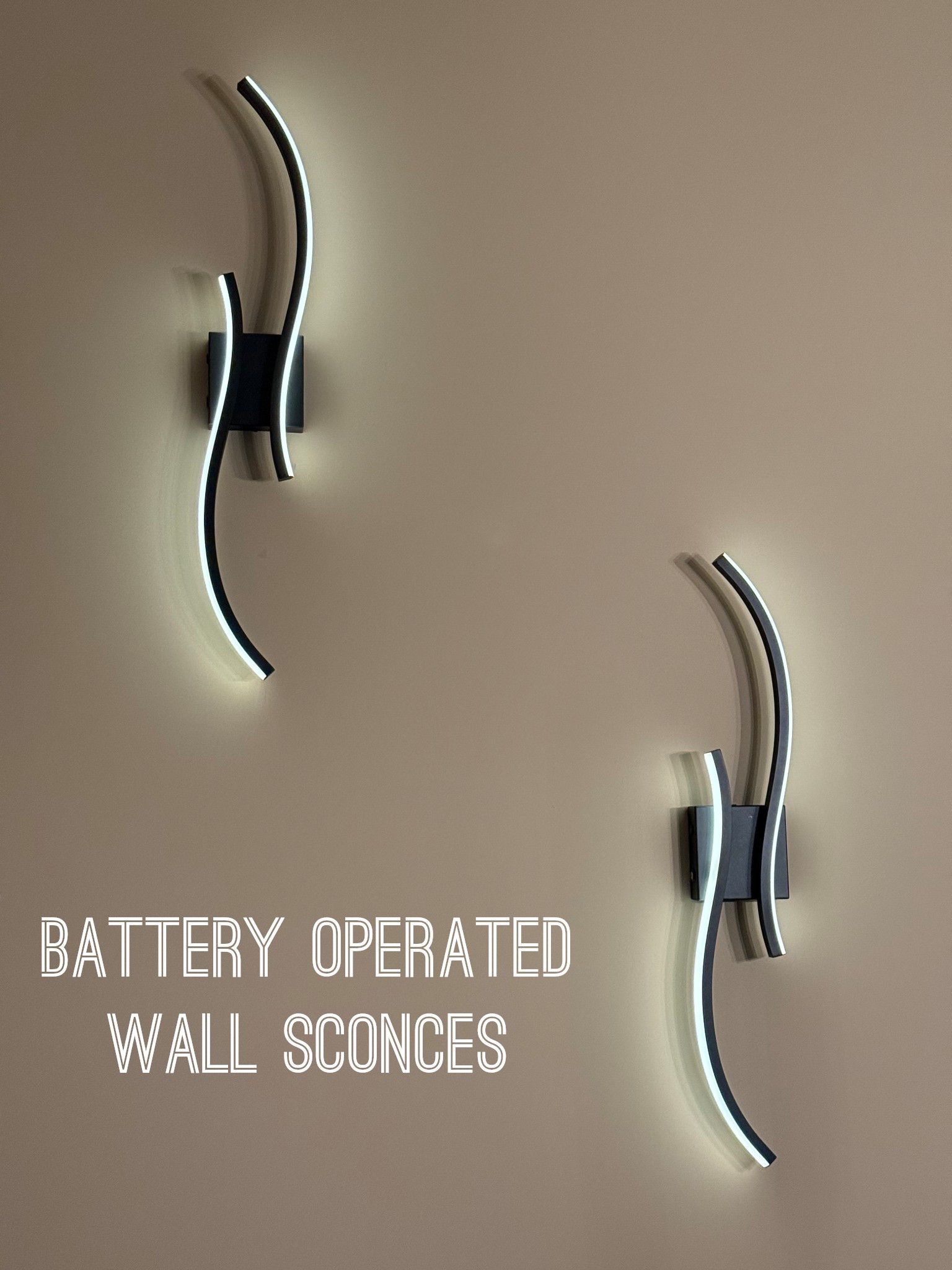 Battery operated wall sconces can be used anywhere in the house for an elegant look  

#LTKFindsUnder100 #LTKHome