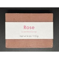 Rose Scented Cold Process Bar Soap, 4 Oz/113 G Bar | Etsy (US)