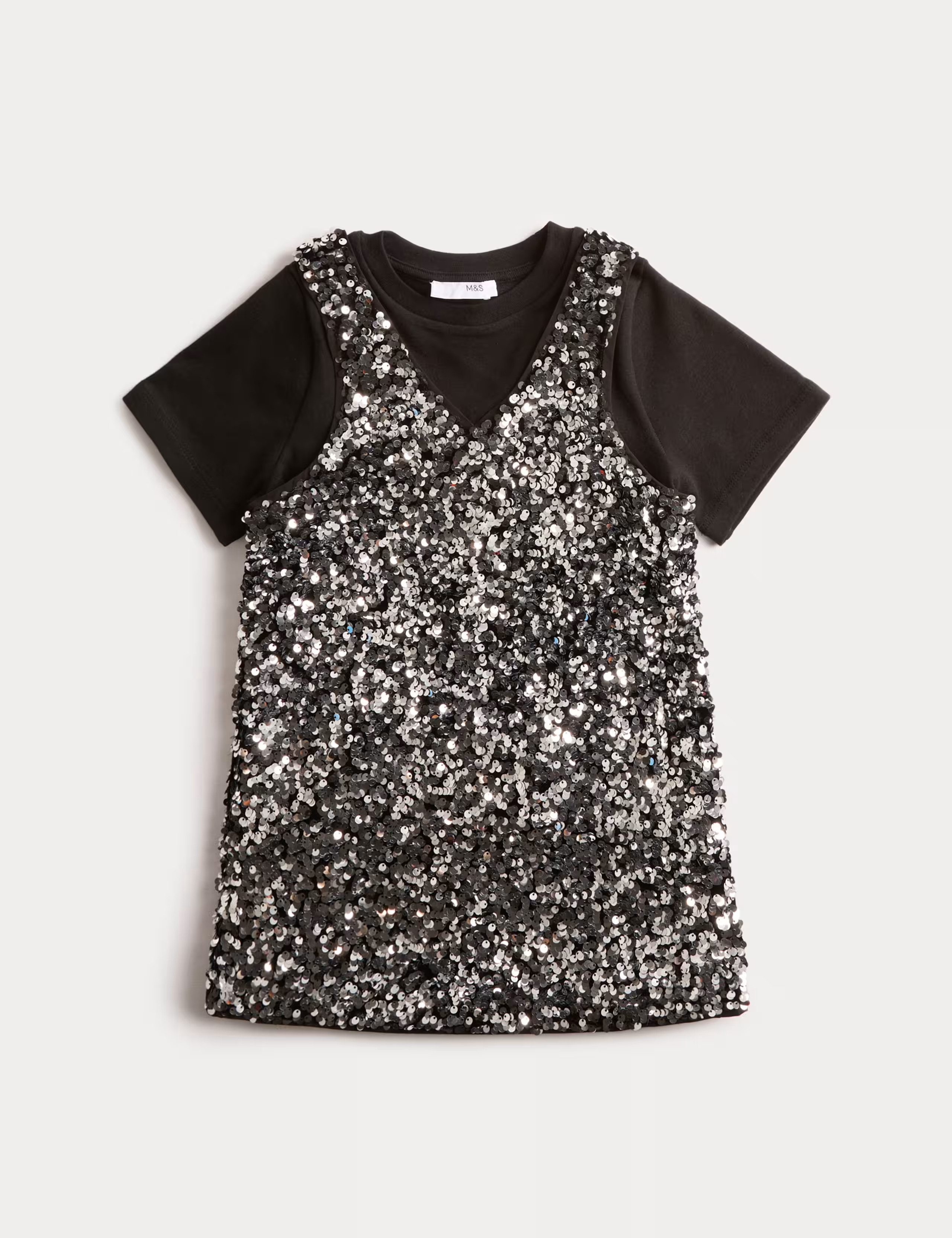2pc Sequin Pinny Outfit (2-10 Yrs) | Marks & Spencer (UK)