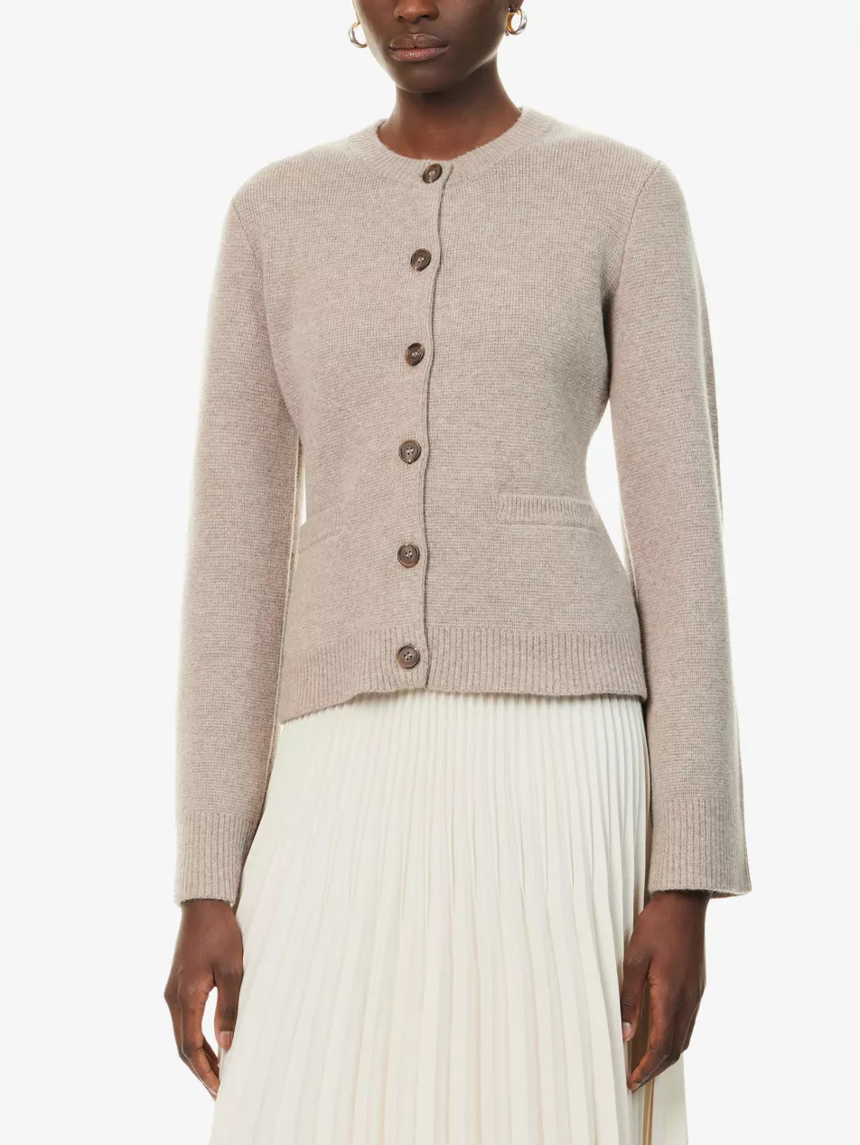Cooper Round-Neck Wool And Cashmere Cardigan | Selfridges