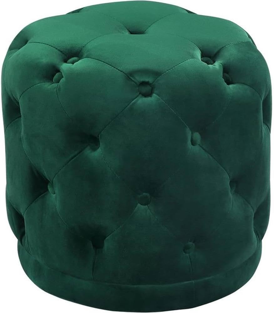 Meridian Furniture Harper Collection Modern | Contemporary Velvet Upholstered Ottoman / Stool wit... | Amazon (US)