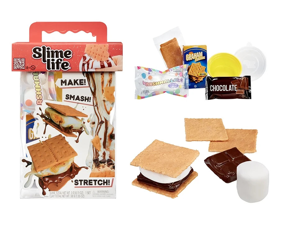 Slime Life S'mores DIY Slime Kit, Make, Smash, and Stretch Your Food Slime, Ages 8+ | Walmart (US)