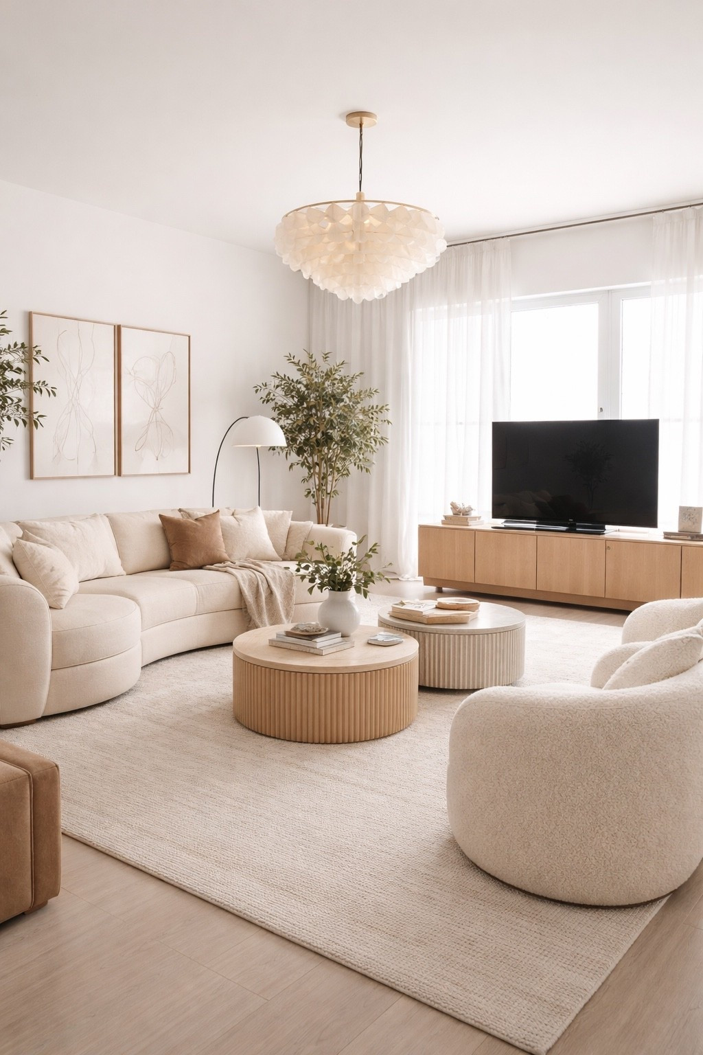 A bright neutral living room with soft curves, cozy textures, and a calm elegant feel.

#livingroomideas #neutrallivingroom #livingroomdecor #softminimalism #warmminimalism #neutralhome #beigehome #homedecor #interiordesign #cozyhome #organicmodern #modernlivingroom #homeinspo #designinspo #wayfairhome #ltkhome #ltkdecor #ltkdesign #ltkfinds #ltkit #shopthelook #pinteresthome #serenehome #minimalhome #cozylivingroom #neutraldecor #decorinspo #modernhome #elegantinteriors #calmhome
