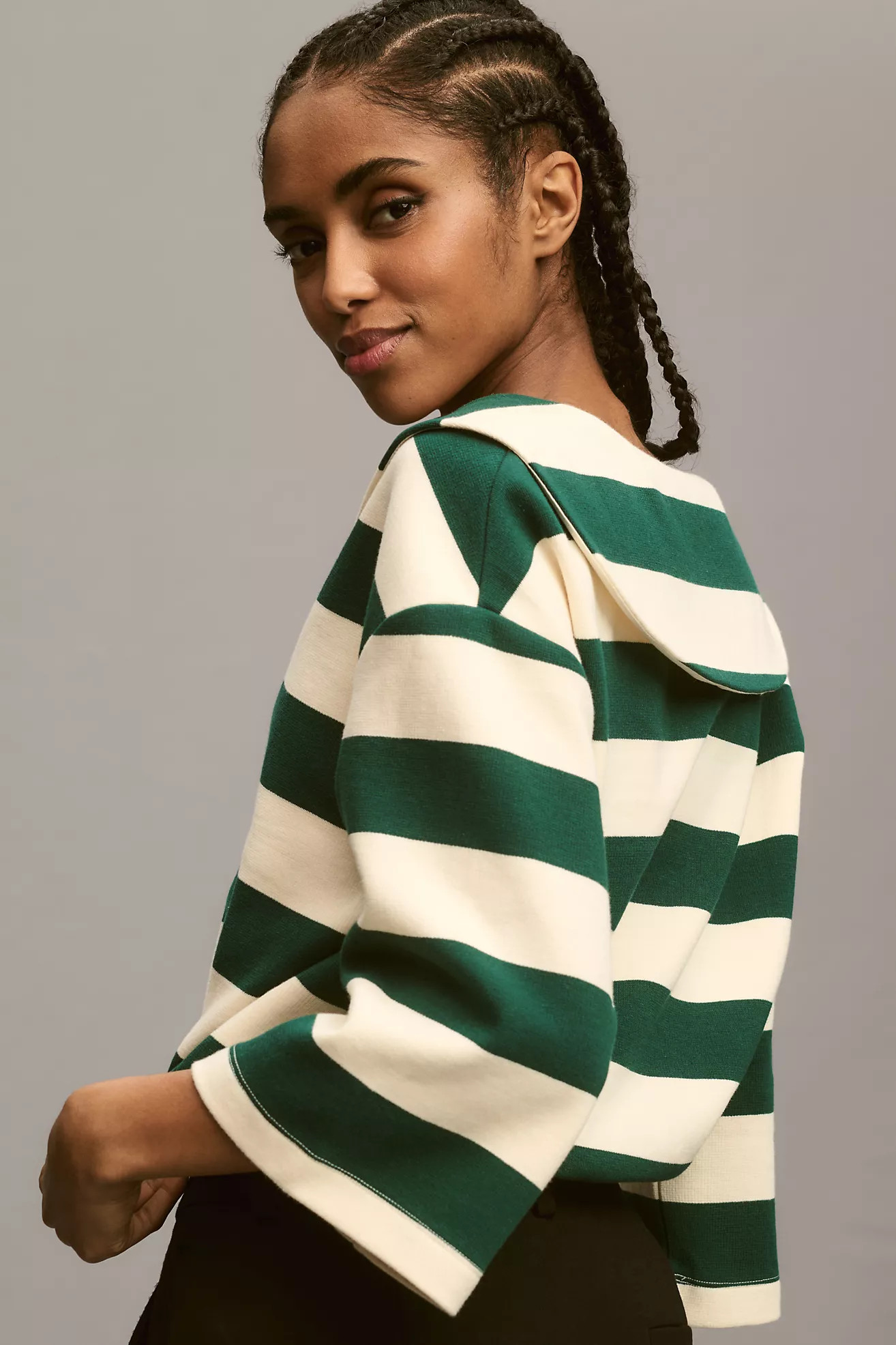 Sunday in Brooklyn Collared Structured Crop Top | Anthropologie (US)