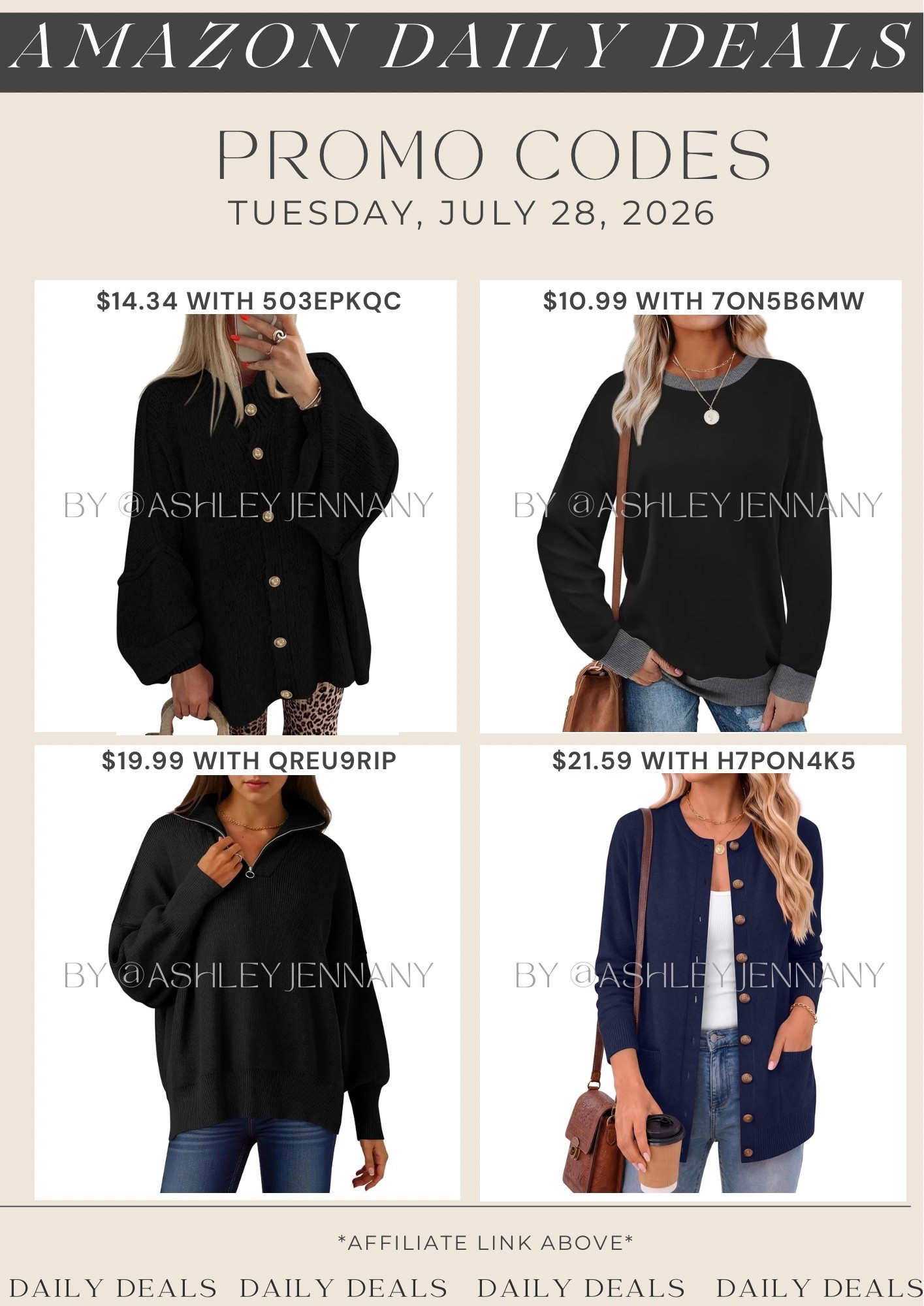 Amazon deals

#LTKMidsize #LTKSaleAlert #LTKSeasonal
