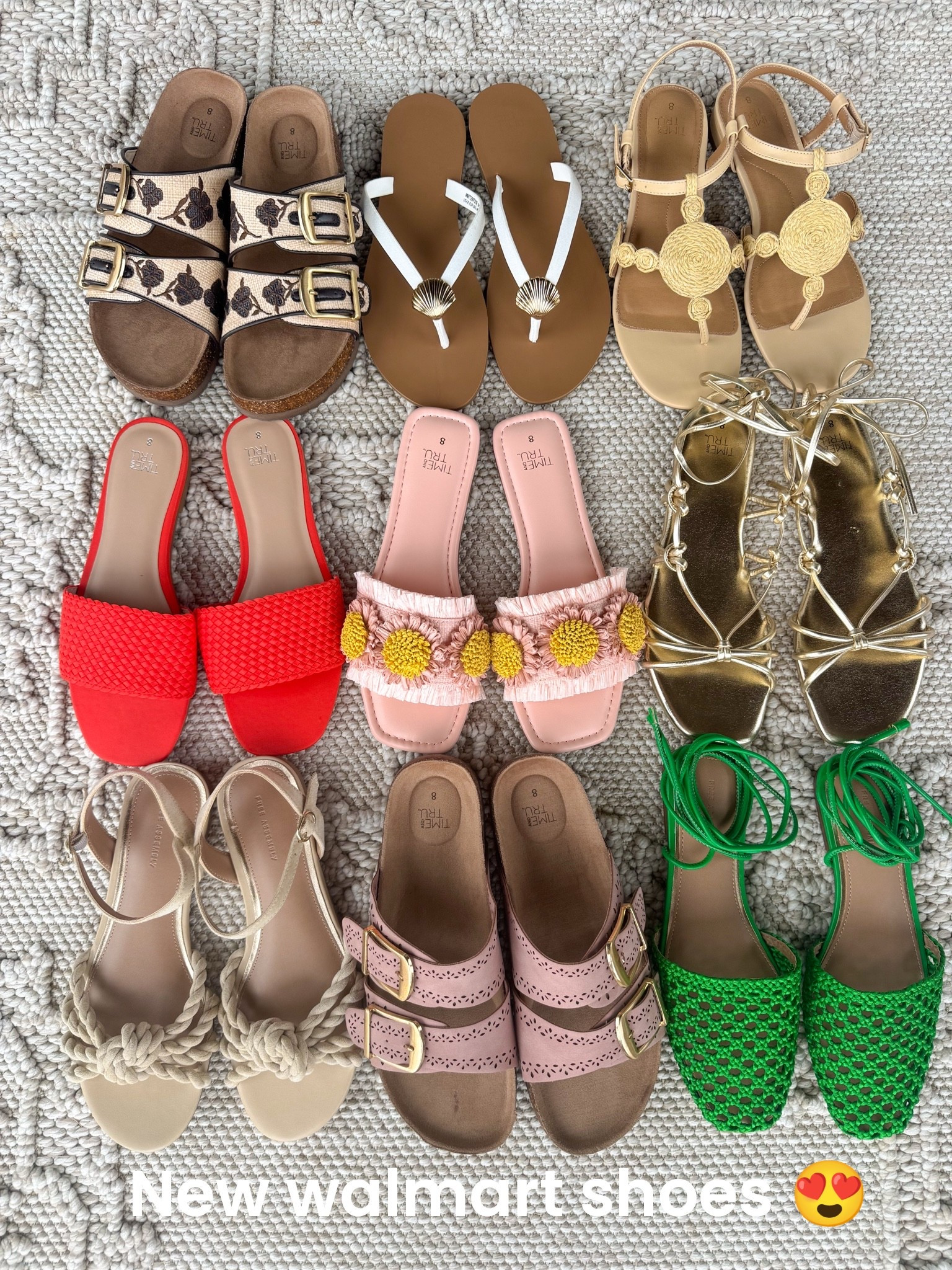 Walmart shoe department has been SO good lately 😍👡✨ These are some of my favorite new summer shoe arrivals and every single pair looks designer inspired without the designer price tag!

From woven sandals and metallic lace-up heels to floral buckle slides, raffia details, coastal-inspired flip flops, and the cutest statement flats… Walmart is seriously crushing summer fashion right now 👏

Perfect for vacations, beach trips, summer weddings, everyday outfits, brunch dates, and all your warm weather looks ☀️ Which pair is your favorite?!

#walmartfashion #walmartfinds #summer shoes #sandals #summerstyle #vacationstyle #beachstyle #affordablefashion #designerinspired #resortwear #summerfashion #coastalstyle #wovenflats #metallicheels #raffiasandals #targetstylevibes #boutiquestyle #shoeaddict #summeroutfitideas

#LTKootd