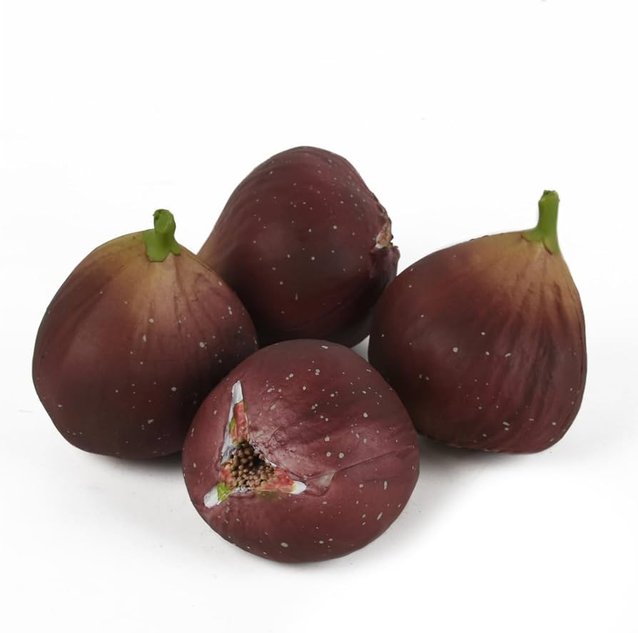 Artificial Fig 4PCS, Fake Figs Figurine Lifelike Fig Bulk Simulated Fruit Model for Teaching Tool... | Amazon (US)