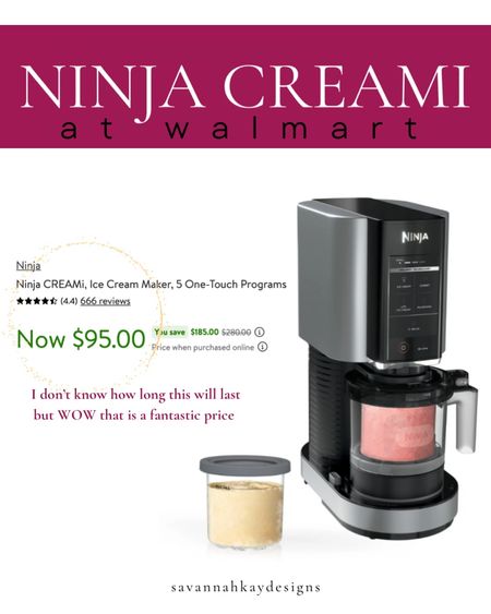 It is the version with just 5 options but it does the ice cream and that’s my favorite one! This price is incredible!

#walmarthome #ninja #creami #salealert

#LTKfindsunder100 #LTKhome #LTKsalealert