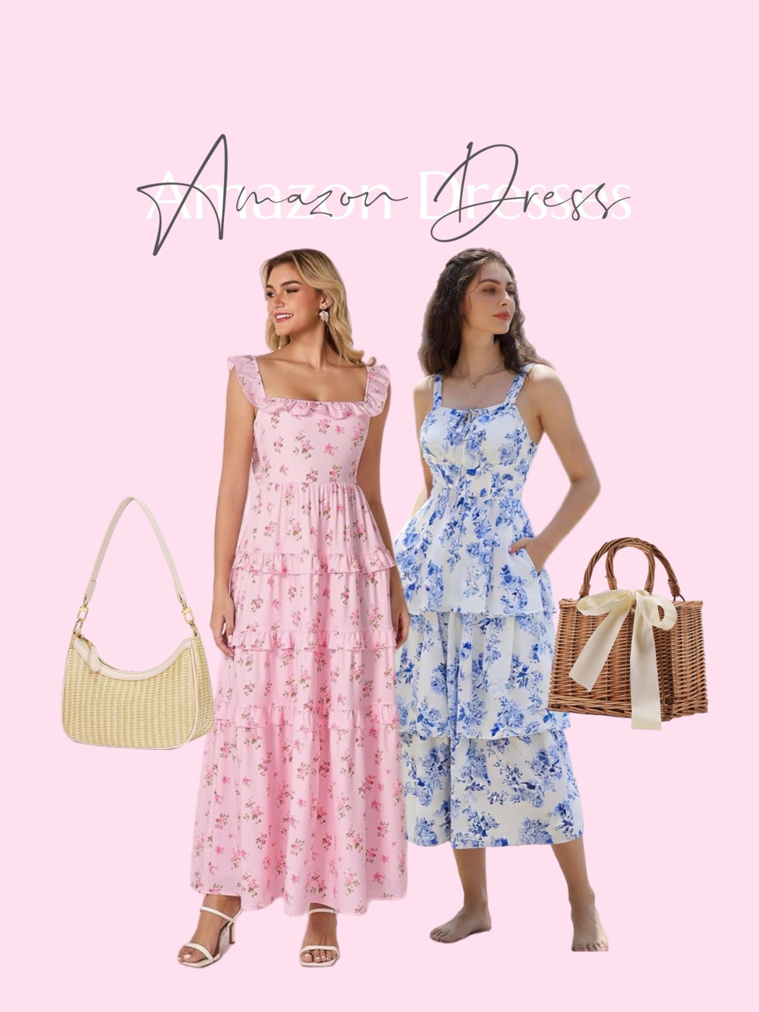 Amazon floral dresses, baby shower dresses, gender reveal. Amazon spring dresses and bags. 

#LTKWedding #LTKTall #LTKBump