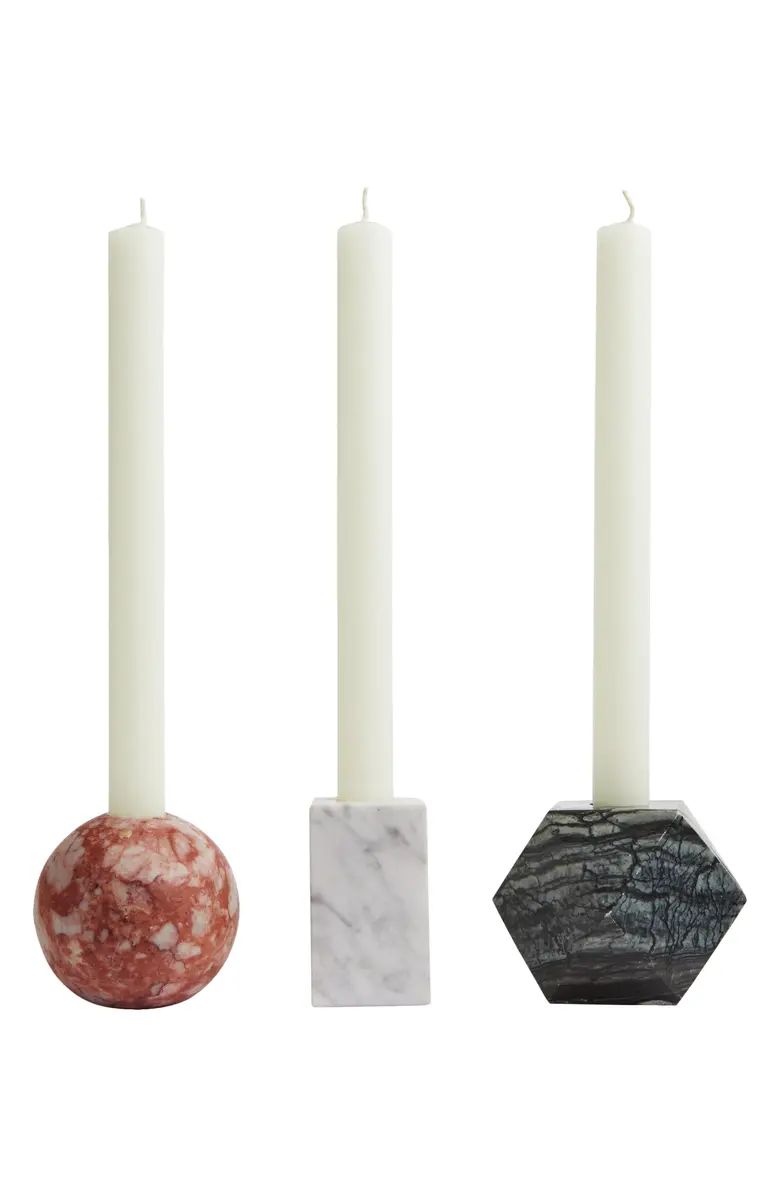 Soho Home Kalik Set of 3 Marble Candleholders | Nordstrom | Nordstrom
