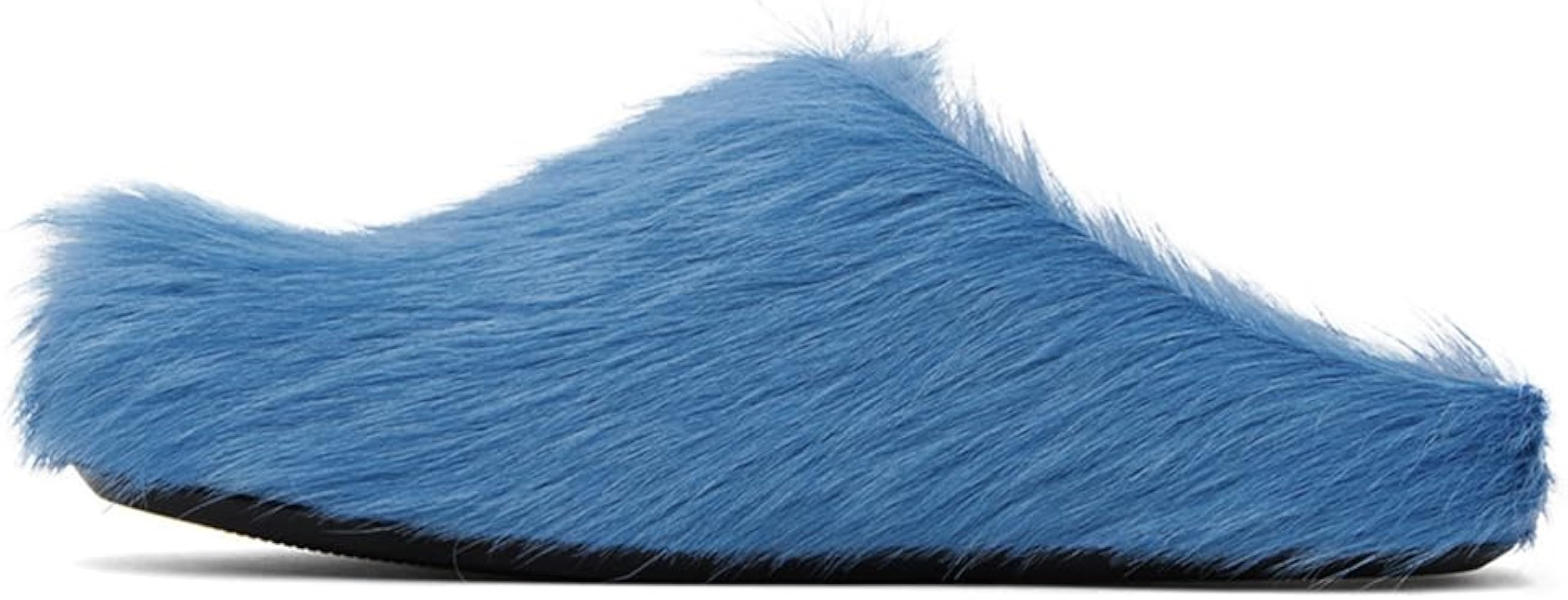 Vertundy Women's Fur Mules Slip On Real Fur Slides Flat Round Toe Platform Fuzzy Clogs Shoes | Amazon (US)