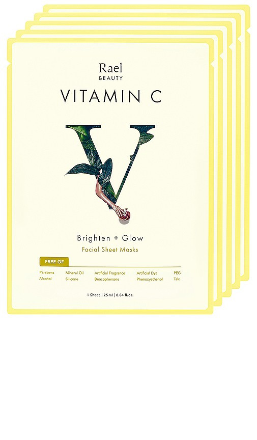 Rael Vitamin C Mask 5 Pack Set in Beauty: NA. | Revolve Clothing (Global)