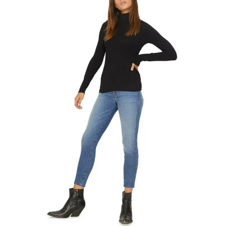 Sanctuary Women s Essential Turtleneck Top Black XXL | Walmart (US)