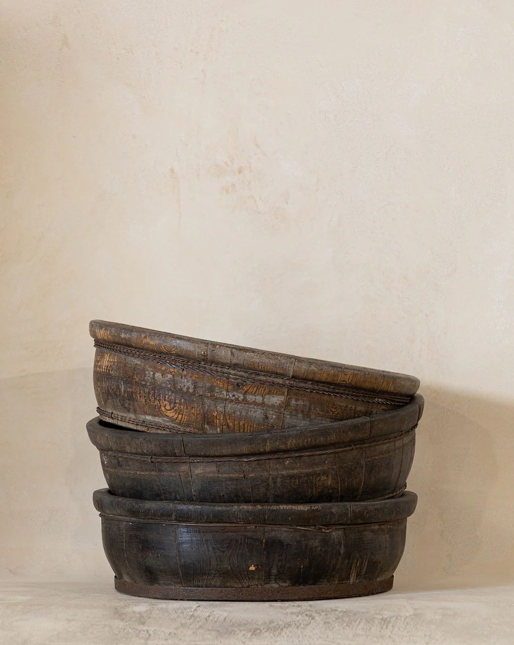 Vintage Weathered Wooden Bowl | McGee & Co.