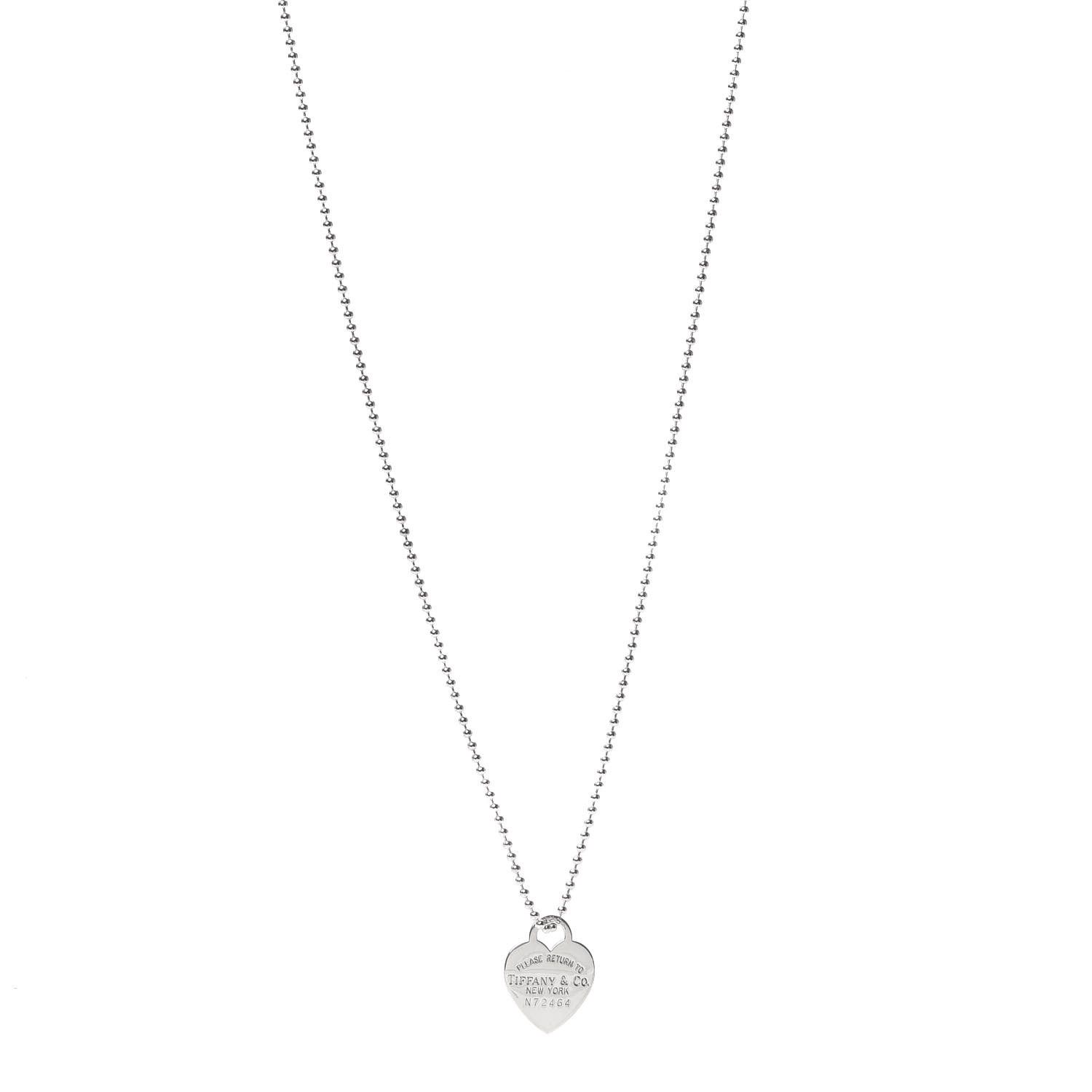 Sterling Silver Long Return To Heart Pendant Necklace | Fashionphile