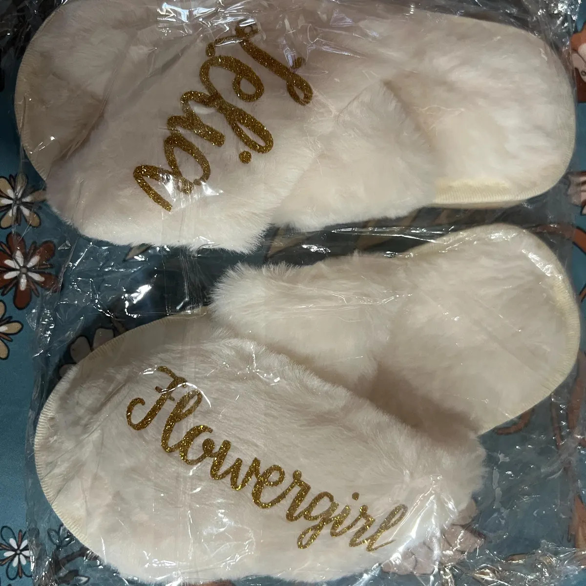 Flower Girl Slippers Personalized Kid Slippers Kids Personalized Slippers Flower Girl Gifts Party... | Etsy (US)