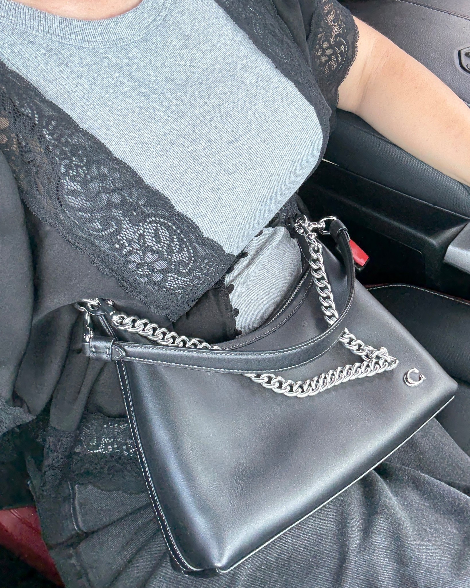 One of the many benefits of having a daughter is borrowing the things that I buy her. This Coach bag is one of those things. It’s stylish, easy to wear, and goes with all my casual outfits 🖤 If you need an everyday bag, this one’s perfect. 
#handbag #purse

#LTKWorkwear #LTKStyleTip #LTKOver40