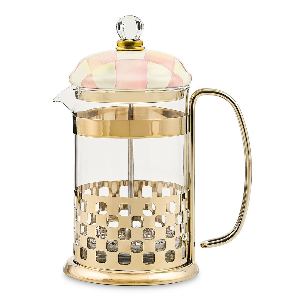 Rosy Check French Press | MacKenzie-Childs
