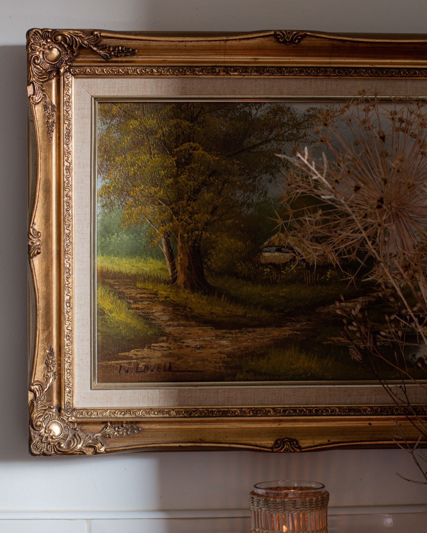 Vintage landscape oil painting - similar style to mine but in portrait 🖼️ #vintageart #cottagedecor

#LTKhome