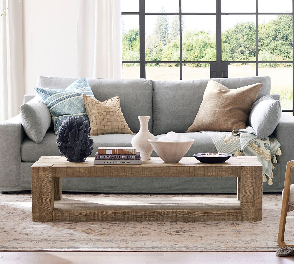 Palisades Rectangular Reclaimed Wood Coffee Table | Pottery Barn (US)