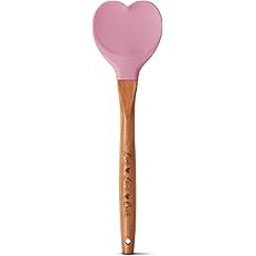 Gorgeous Heart shaped Bamboo Wooden Spoon with an engraved handle and heart shaped base hole for ... | Amazon (US)