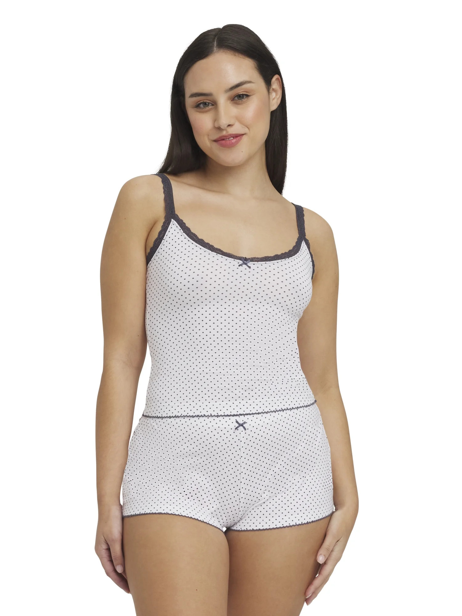 Mills by Millie Bobby Brown Women's Sleep Printed Stretch Jersey Cami w Stretch Lace Trim, Sizes ... | Walmart (US)