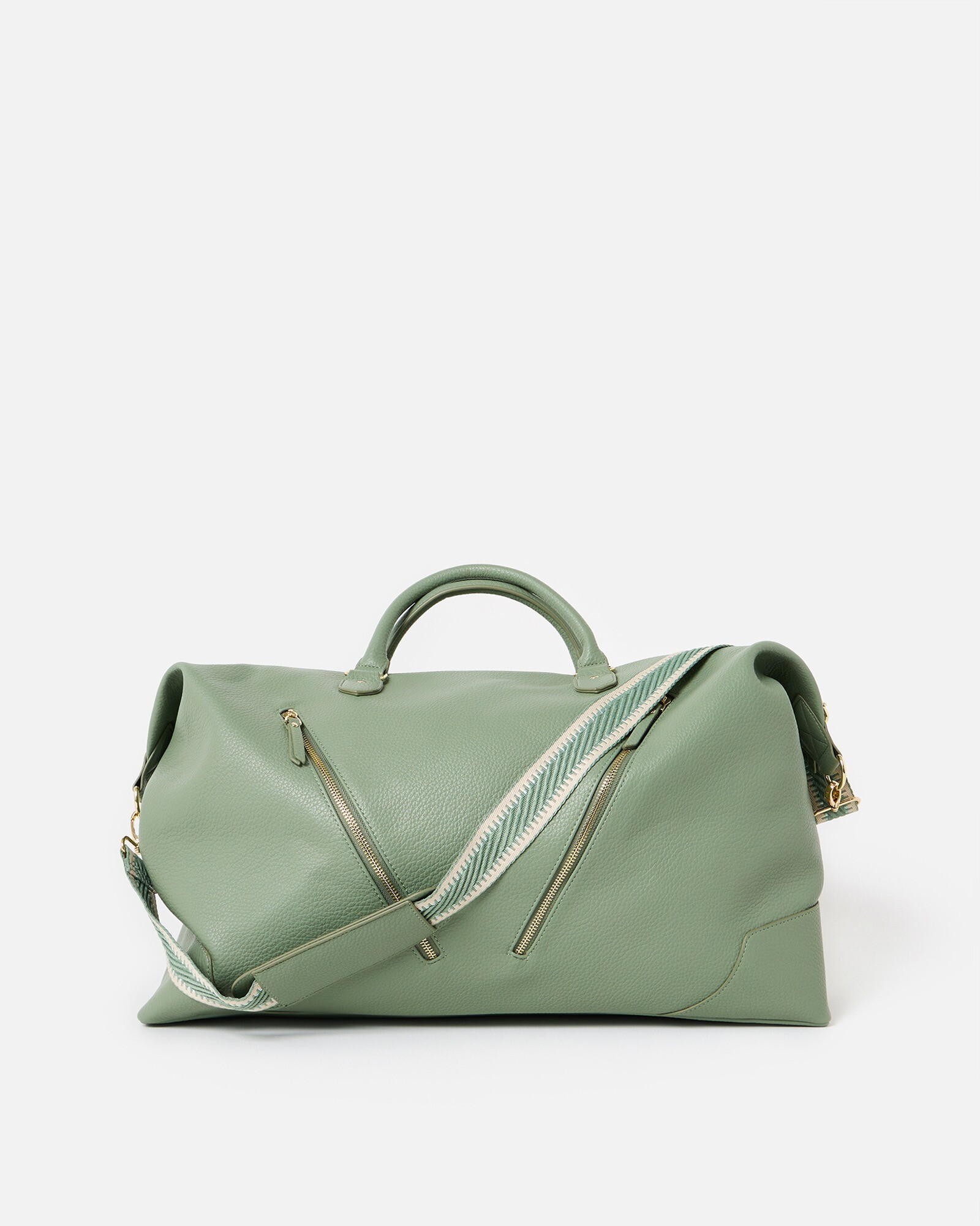Olivia Sage Green Weekend Bag | Oliver Bonas (Global)