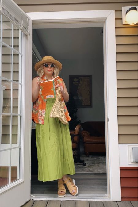 Book Cover Inspired Outfit: People We Meet on Vacation 🍊🌴

Vacation style, 2 piece set, two-piece set, straw hat, vacation outfit, green skirt set, skirt set, summer bag, spring bag, straw bag, straw hat, straw accessories 

#LTKSeasonal #LTKstyletip