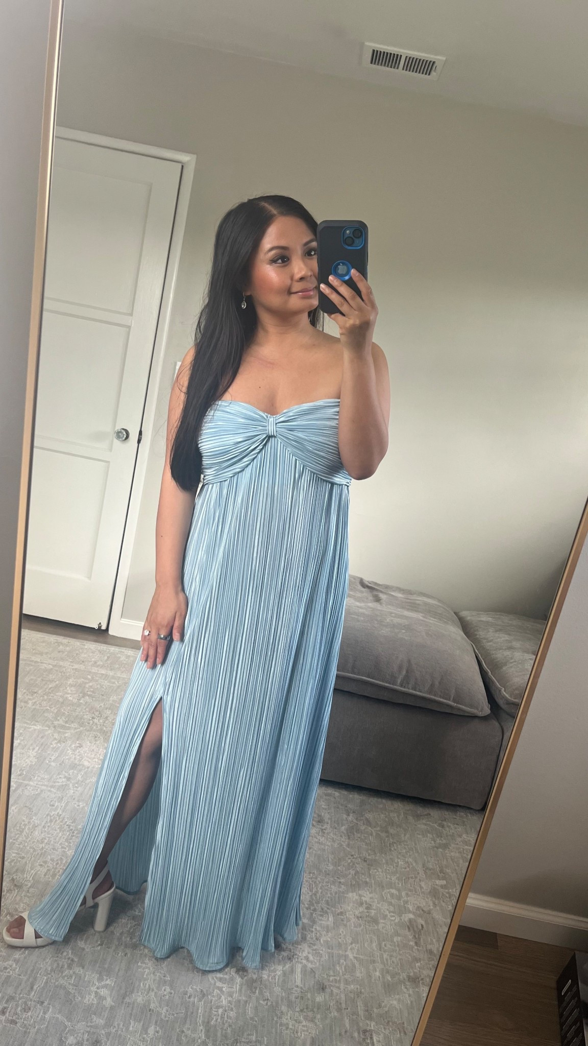 Baby blue formal sweetheart maxi dress, shein formal dresses, cute baby blue dresses, nadri radiant pear shape crystal halo drop earrings, naturalizer morgan platform white sandals

#LTKParties #LTKTravel #LTKWedding