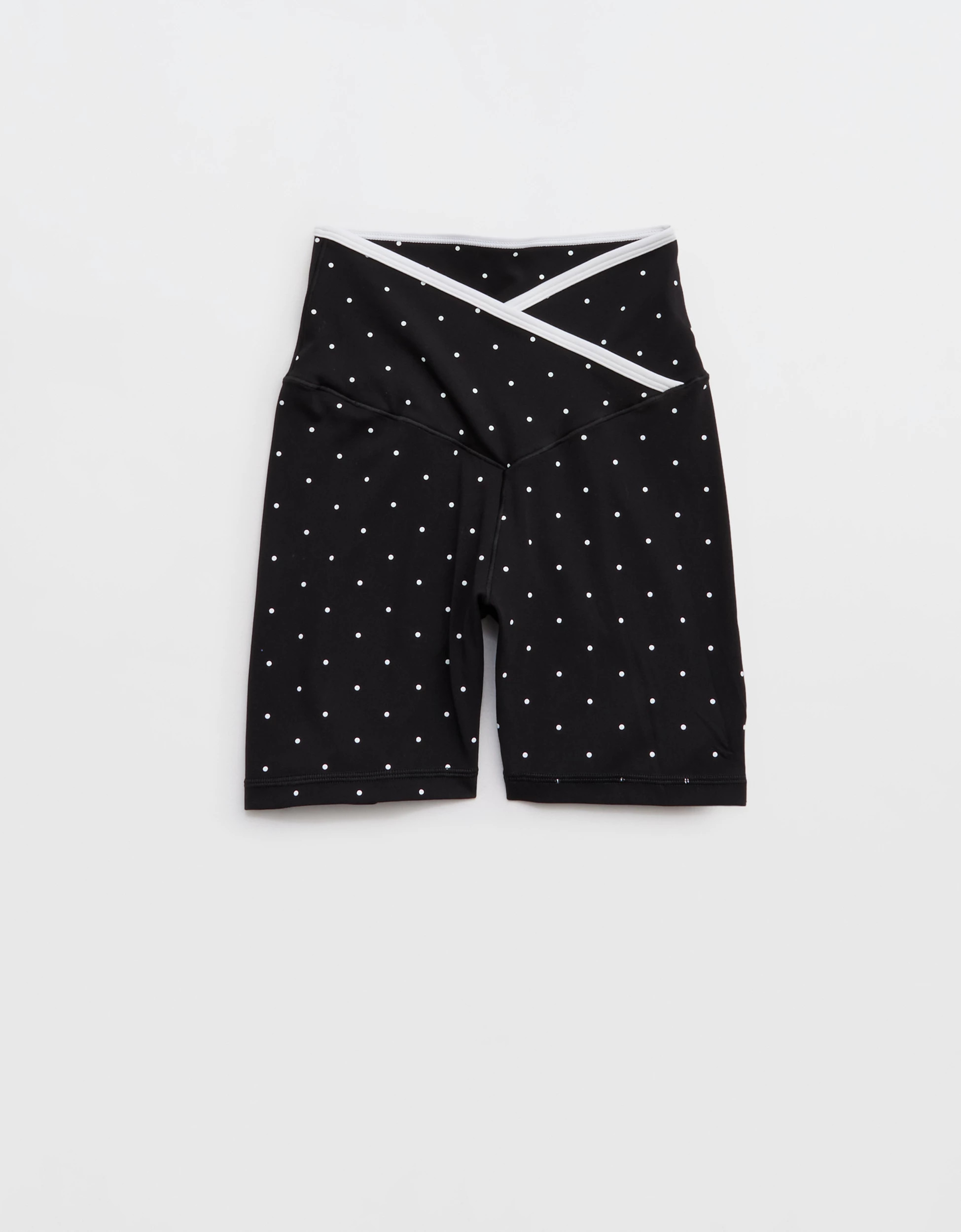 OFFLINE By Aerie Real Me Tipped Crossover High Waisted 5" Bike Short | Aerie