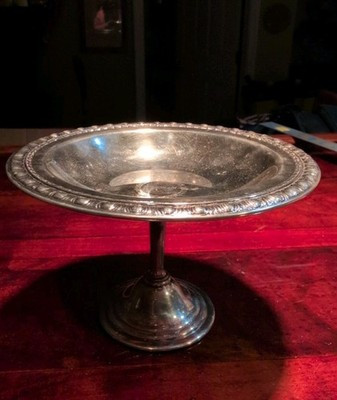 VINTAGE ROGERS & BRO #1740 SILVER PLATE SERVING CANDY DISH PEDESTAL BOWL ANTIQUE | eBay US