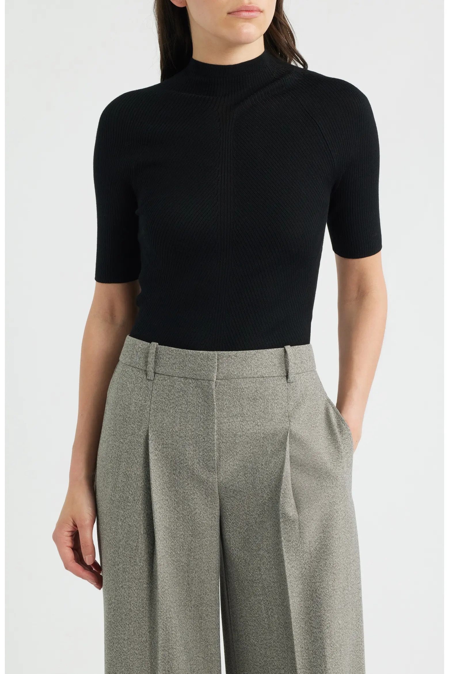 Faleri Virgin Wool Rib Sweater (Women) | Nordstrom | Nordstrom