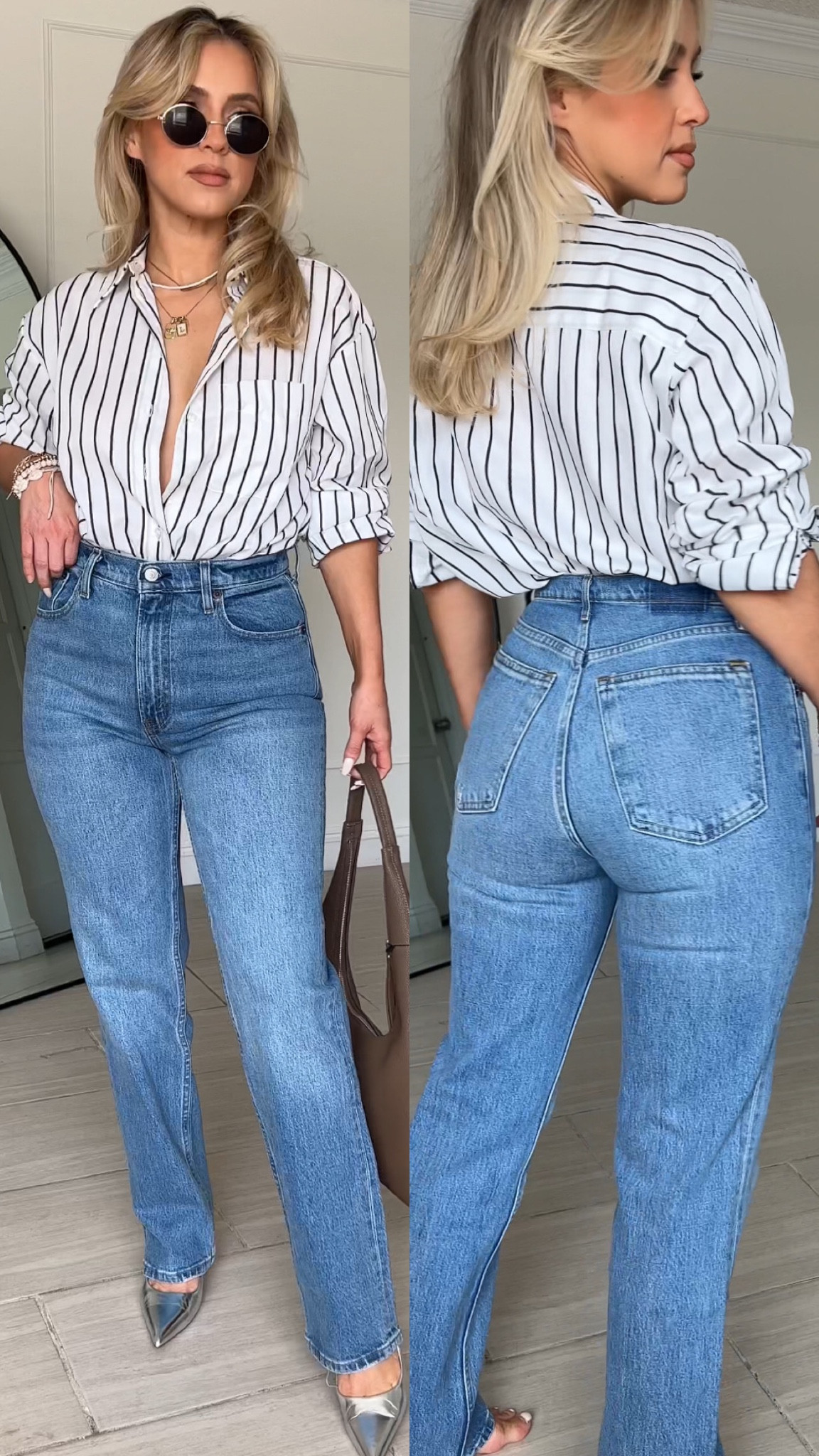 Abercrombie ultra high rise 90s straight leg jeans in the color medium | size 27R on sale through the long weekend! 

#LTKsalealert #LTKFind #LTKSale