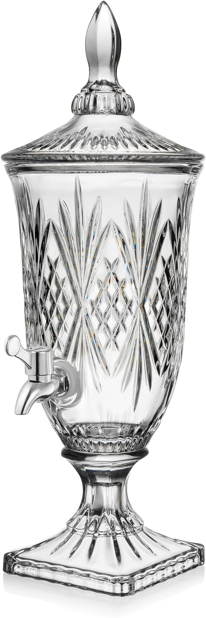 Godinger Iced Beverage Dispenser, Glass Drink Dispenser, Dublin Crystal Collection - 60oz | Amazon (US)