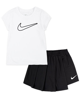 Girls' 2T-4T All Day Play T-Shirt and Skort, 2-Piece Set | Macy's
