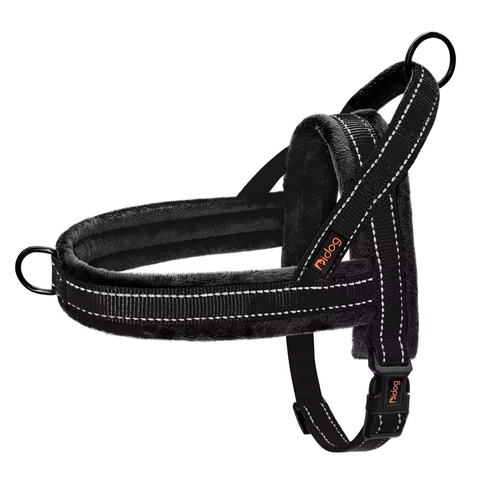 Didog Soft Flannel Padded Dog Vest Harness, No Pull/Quick Fit Reflective Dog Strap Harness, Easy ... | Amazon (US)
