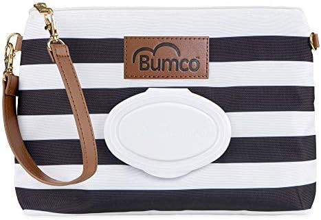 Baby Bumco Diaper Clutch Bag - Water Resistant; Lightweight; Refillable Wipes Dispenser; Portable... | Amazon (US)
