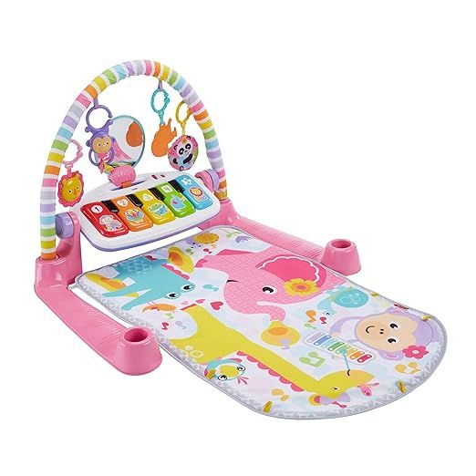 Fisher-Price Deluxe Kick & Play Piano Gym, Pink | Amazon (US)