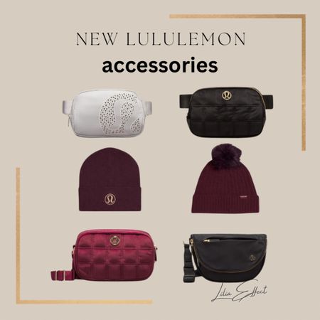 New Lululemon bags and accessories!

Beautiful burgundy holiday colors, velour texture and more! 

Gift guide, gift for her, winter accessories  

#LTKHoliday #LTKGiftGuide #LTKSeasonal