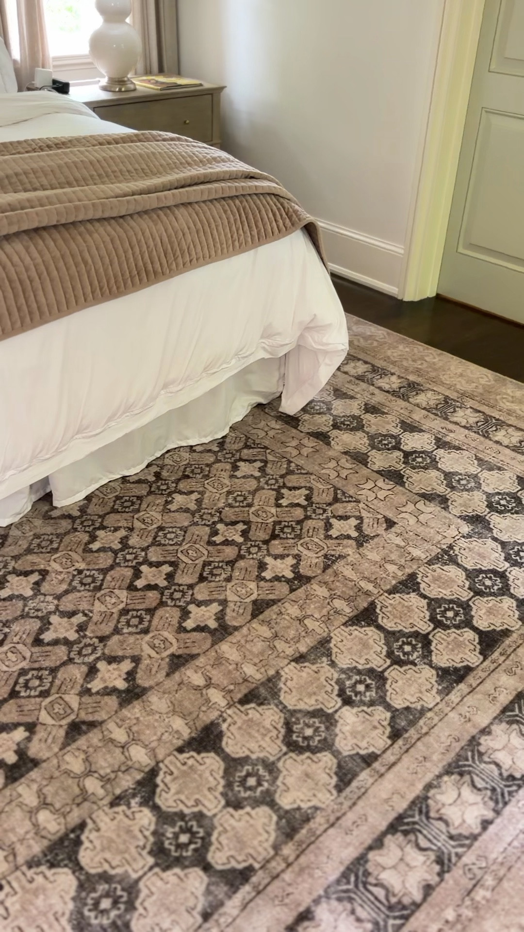 New area rug!! Loving this new addition to my primary bedroom🤎! Have my space a refresh with just a small change! This rug looks great and is so easy to clean. 
#amazonhome #rugs #bedroomrefresh #arearug #ruggable #homedecor #homefinds #interiordesign

#LTKHome #LTKdayinmylife