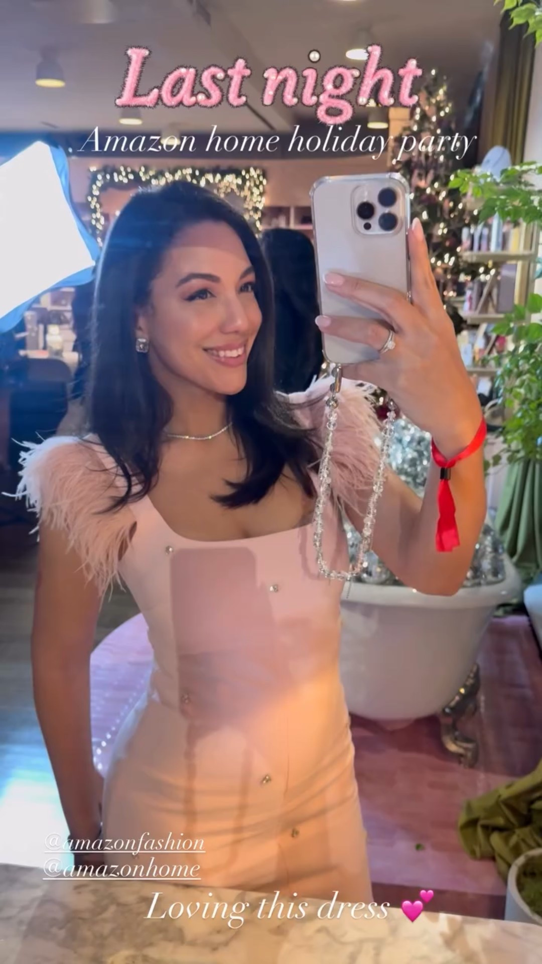 Midi dress embellished with crystal.  Loving this dress 💕 perfect for a holiday party #fashion #style #ltkfashion

#LTKParties #LTKStyleTip