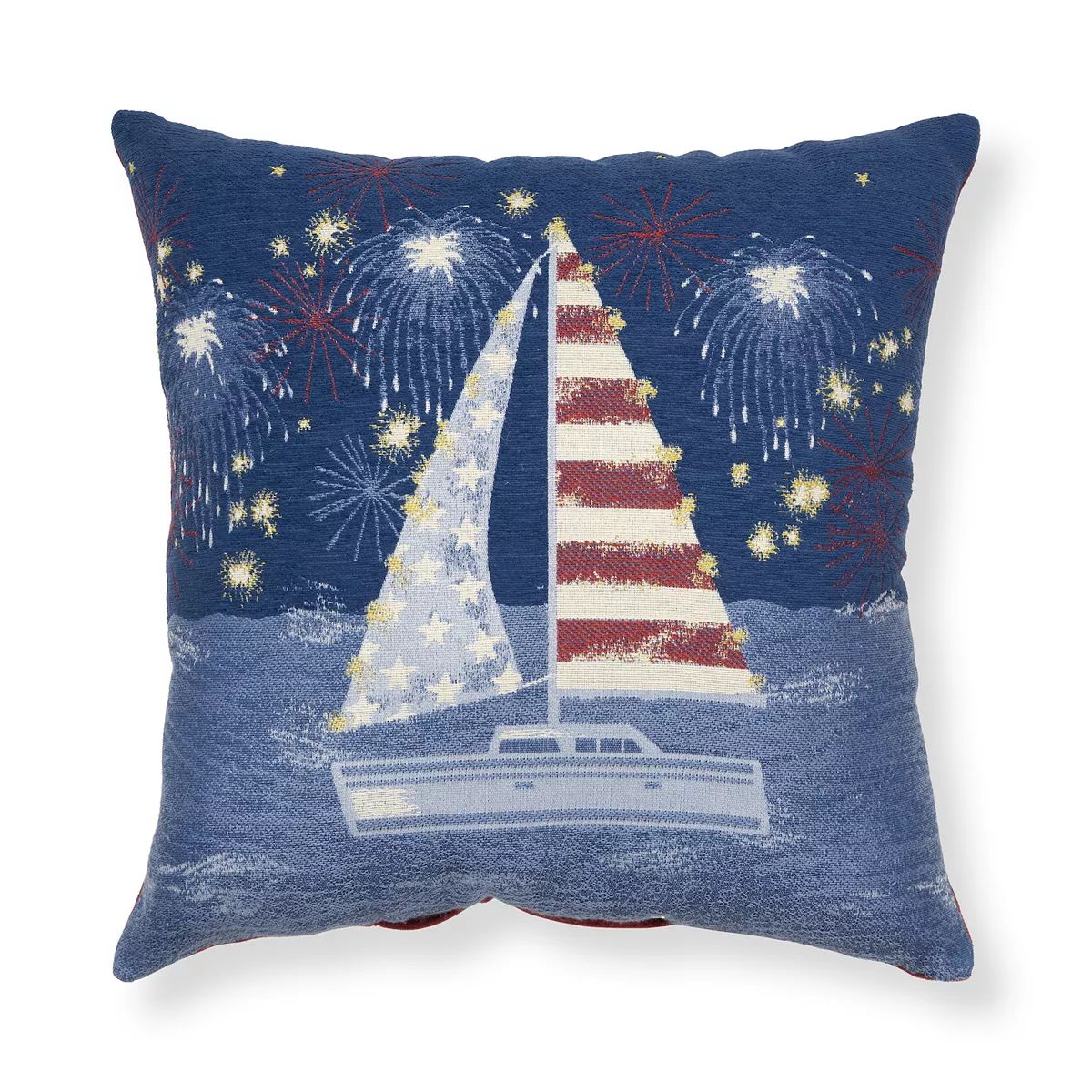 Americana Red, White, & Blue Sailboat Square Throw Pillow | Kohl's
