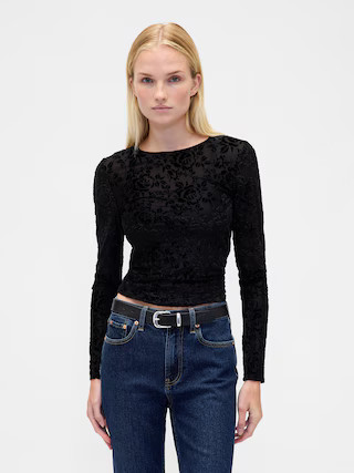 Burnout Velvet Top | Gap (US)